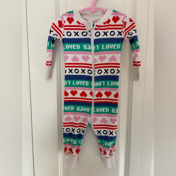 Hanna Andersson “loved” zip up pajamas size 70 (6/12 mo). - Picture 1 of 9